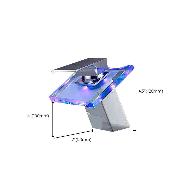 Avtoit | 1-Handle Basin Mixer 1-Hole Copper Sink Tap with LED Lighting