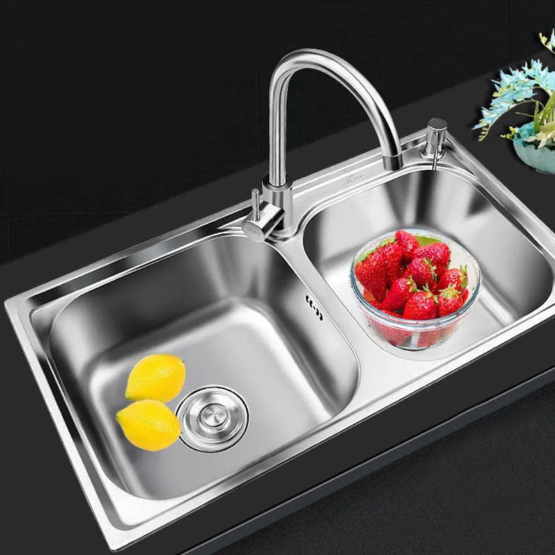 Avtoit | Classic Style Kitchen Sink Stainless Steel Kitchen Sink with Drainage Hole Kit