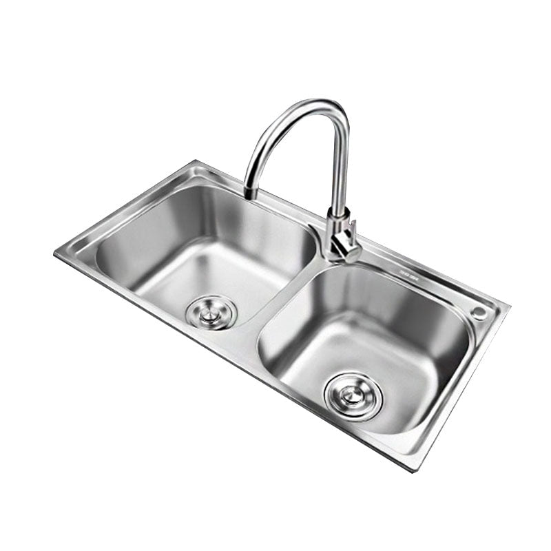 Avtoit | Classic Style Kitchen Sink Stainless Steel Kitchen Sink with Drainage Hole Kit
