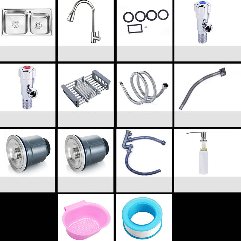 Avtoit | Classic Style Kitchen Sink Stainless Steel Kitchen Sink with Drainage Hole Kit