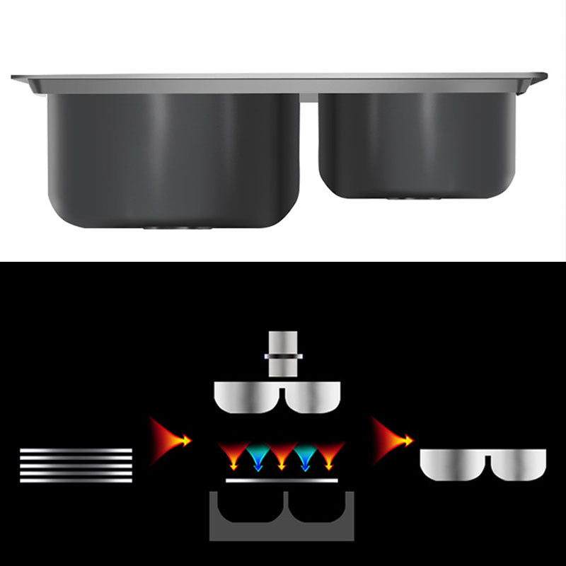 Avtoit | Classic Style Kitchen Sink Stainless Steel Kitchen Sink with Drainage Hole Kit
