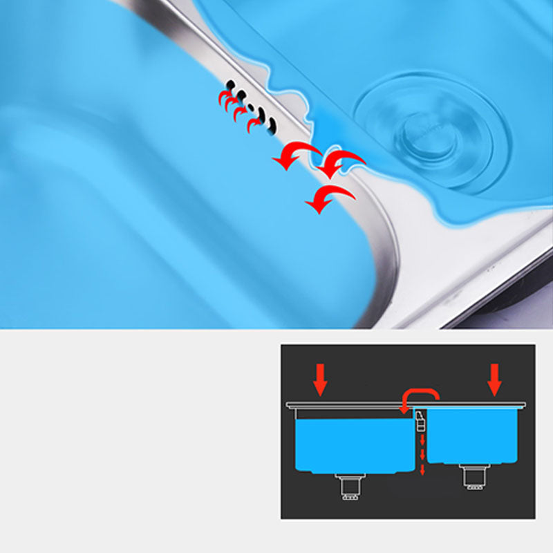 Avtoit | Classic Style Kitchen Sink Stainless Steel Kitchen Sink with Drainage Hole Kit