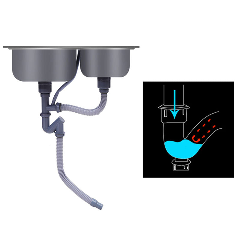 Avtoit | Classic Style Kitchen Sink Stainless Steel Kitchen Sink with Drainage Hole Kit