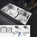 Avtoit | Classic Style Kitchen Sink Stainless Steel Kitchen Sink with Drainage Hole Kit