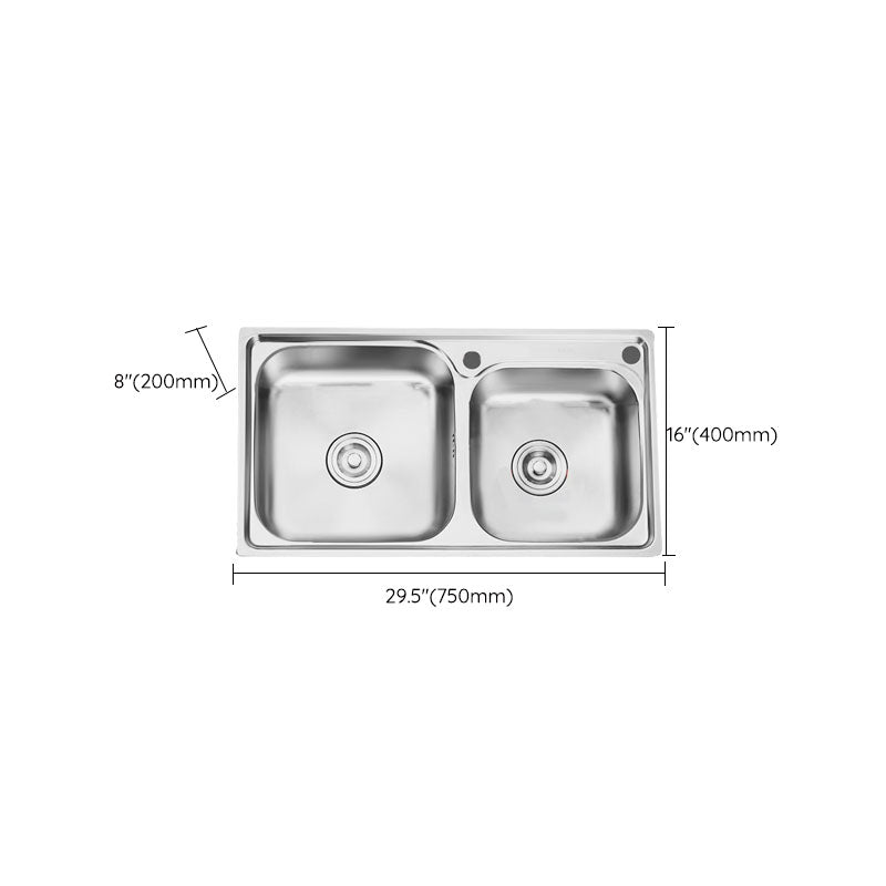Avtoit | Classic Style Kitchen Sink Stainless Steel Kitchen Sink with Drainage Hole Kit
