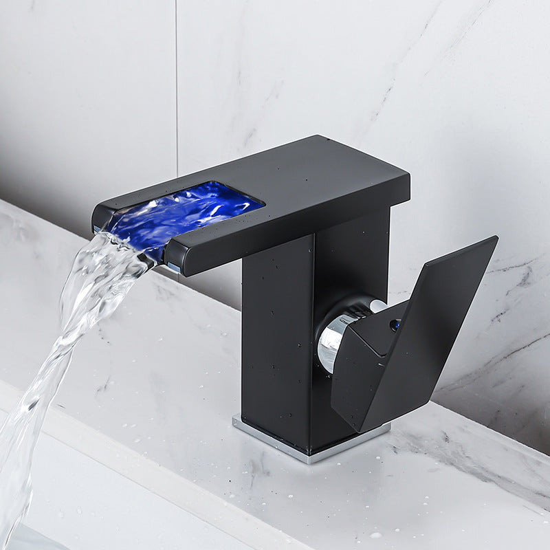 Avtoit | Contemporary Sink Faucet Solid Color Low Arc Bathroom Sink Faucet
