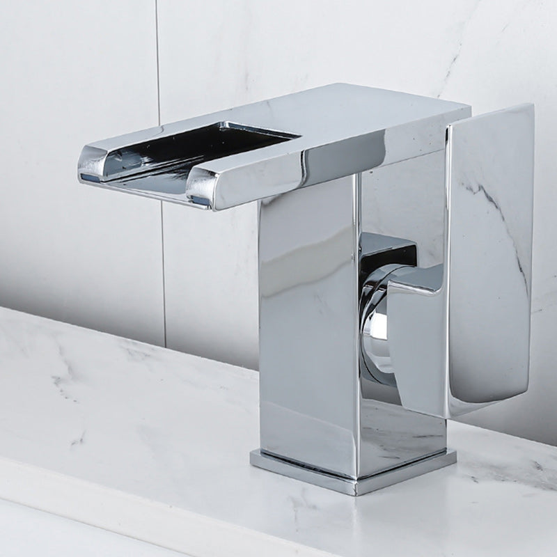 Avtoit | Contemporary Sink Faucet Solid Color Low Arc Bathroom Sink Faucet