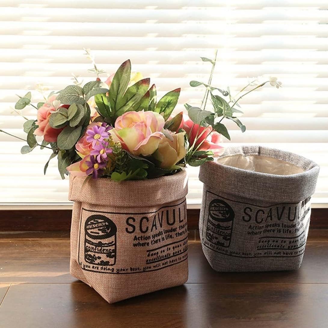 Avtoit | Decorative fabric plant pot with print – Versatile storage pot for plants and decor