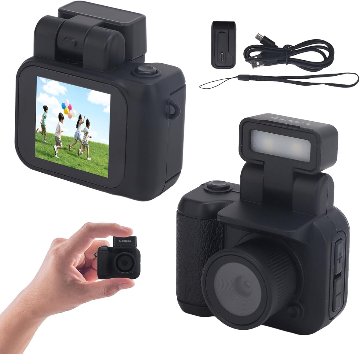 Avtoit | Mini Keychain Digital Camera with 1080P Video and Retro Design – Rivoma