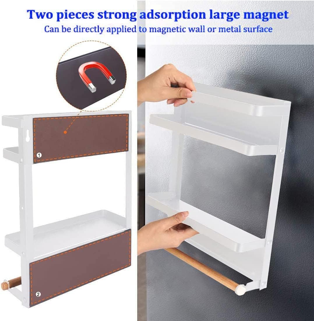 Avtoit | Magnetic Fridge Spice Rack with Paper Towel Holder – Oryden