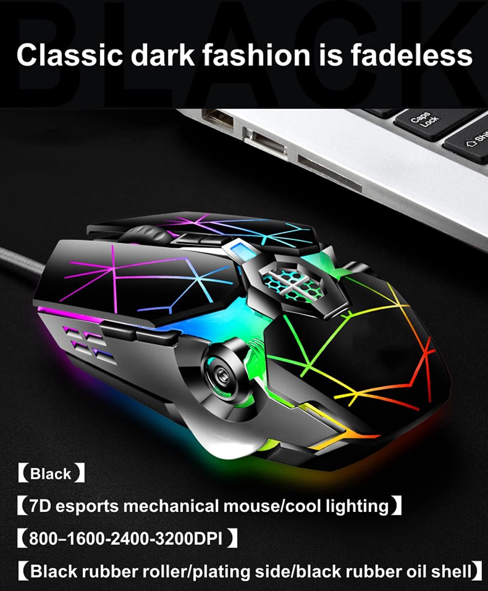 Avtoit | 87-Key Mechanical Gaming Keyboard RGB Backlit Blue Switch