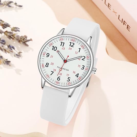 Avtoit | Stylish Women’s Clip-On Watch – Waterproof Silicone Fob Watch in Elegant Colours