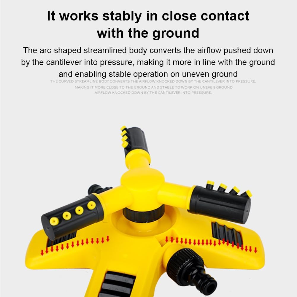Avtoit | 360° Rotating Lawn Sprinkler | Stable, Multi-Angle Nozzles for Even Coverage in Large Gardens