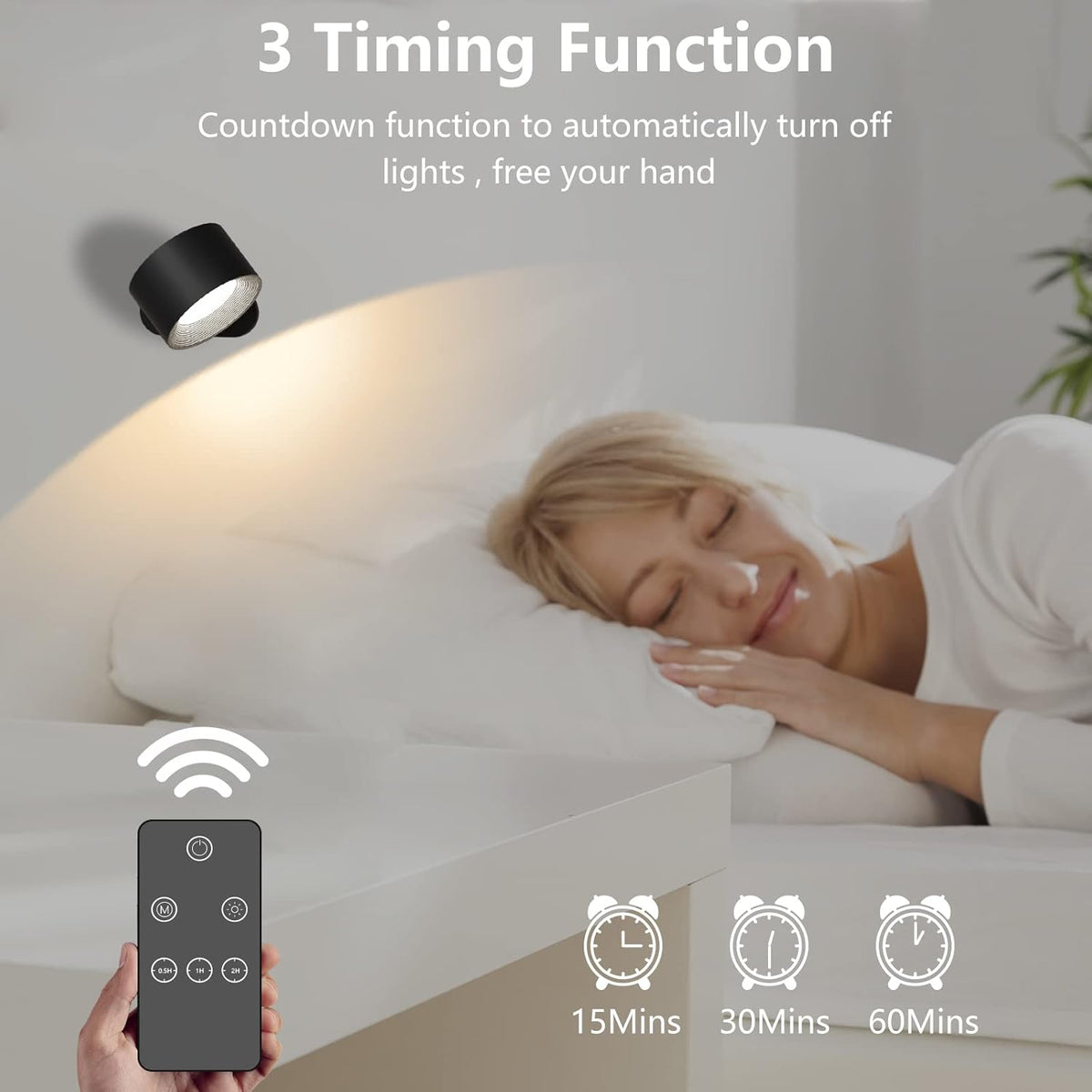 Avtoit | FlexiLamp – Wireless Rechargeable 360° LED Wall Light for Indoors & Outdoors