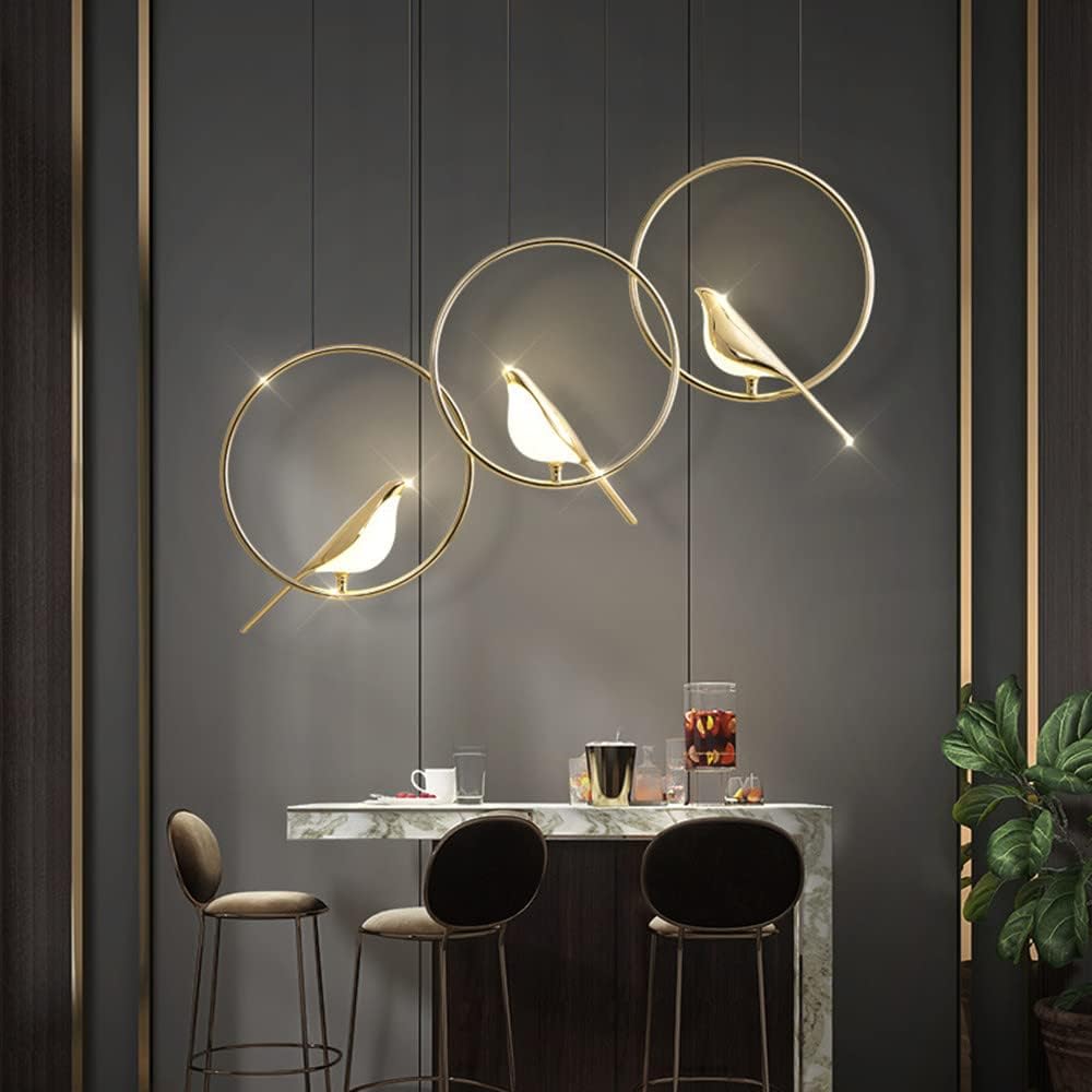 Avtoit | Circle Pendant Lamp with Bird Motifs – Modern Lighting Fixture for Home Decor & Unique Ceiling Design