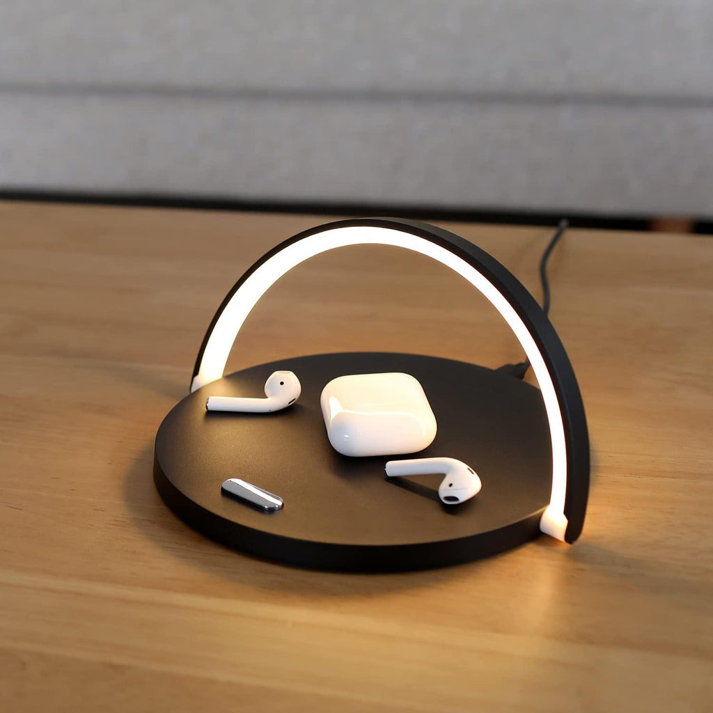 Avtoit | PowerHub – 3-in-1 Wireless Charger, Phone Stand & LED Desk Lamp