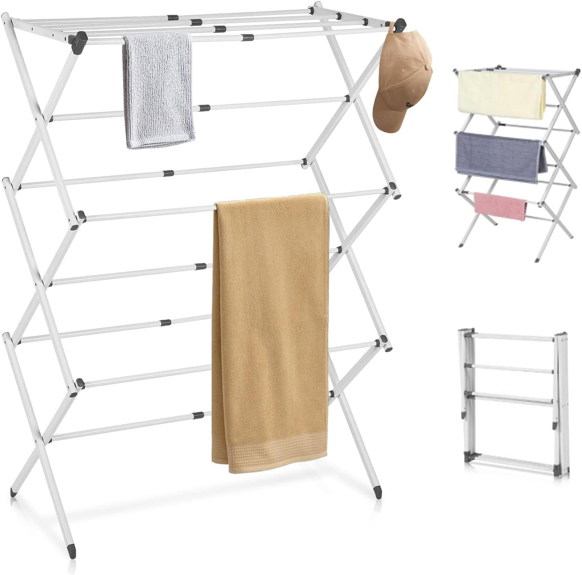 Avtoit | 3-Tier Foldable Clothes Drying Rack – DryMate