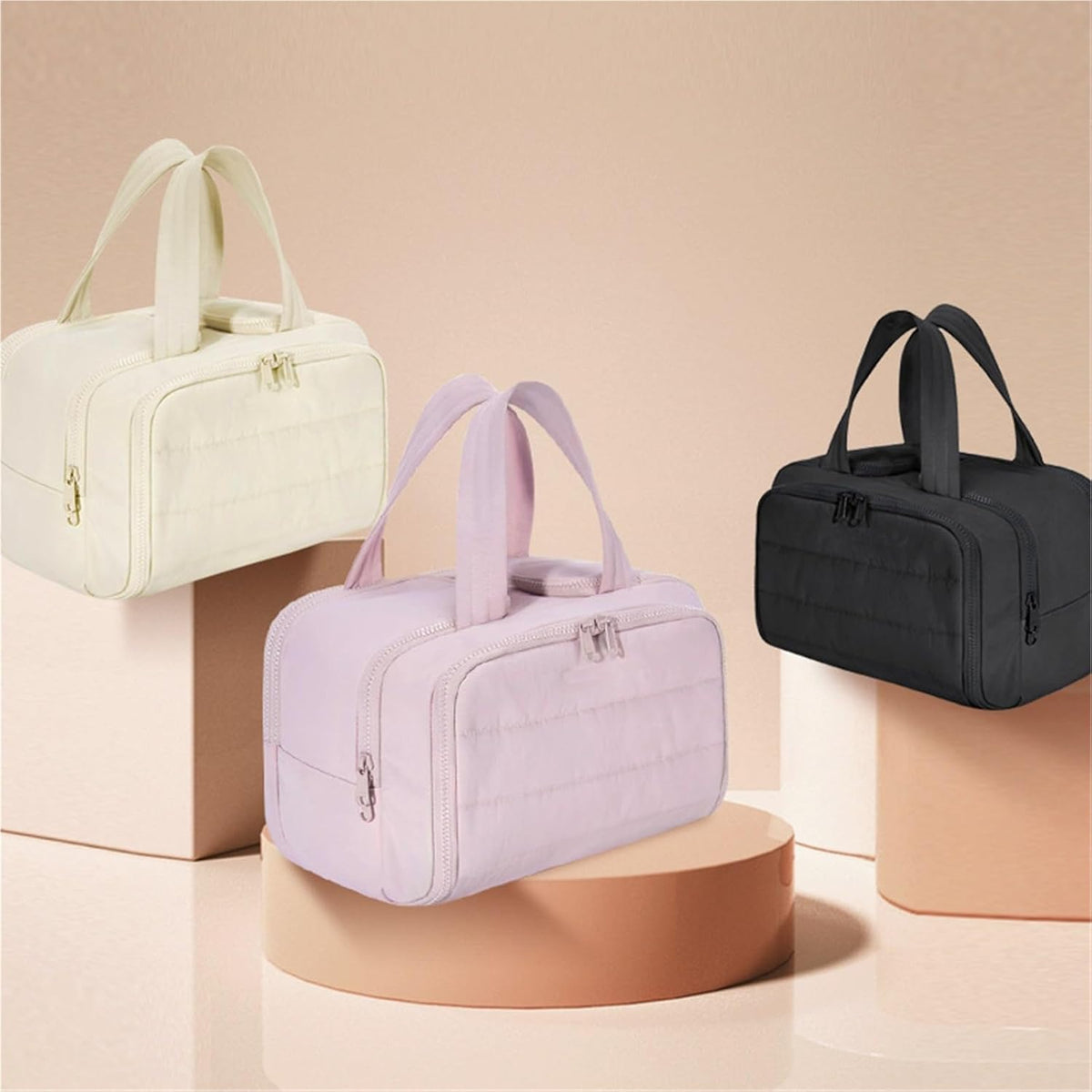 Avtoit | 4-in-1 Puffy Toiletry Bag for Women – Large Travel Makeup & Skincare Organiser