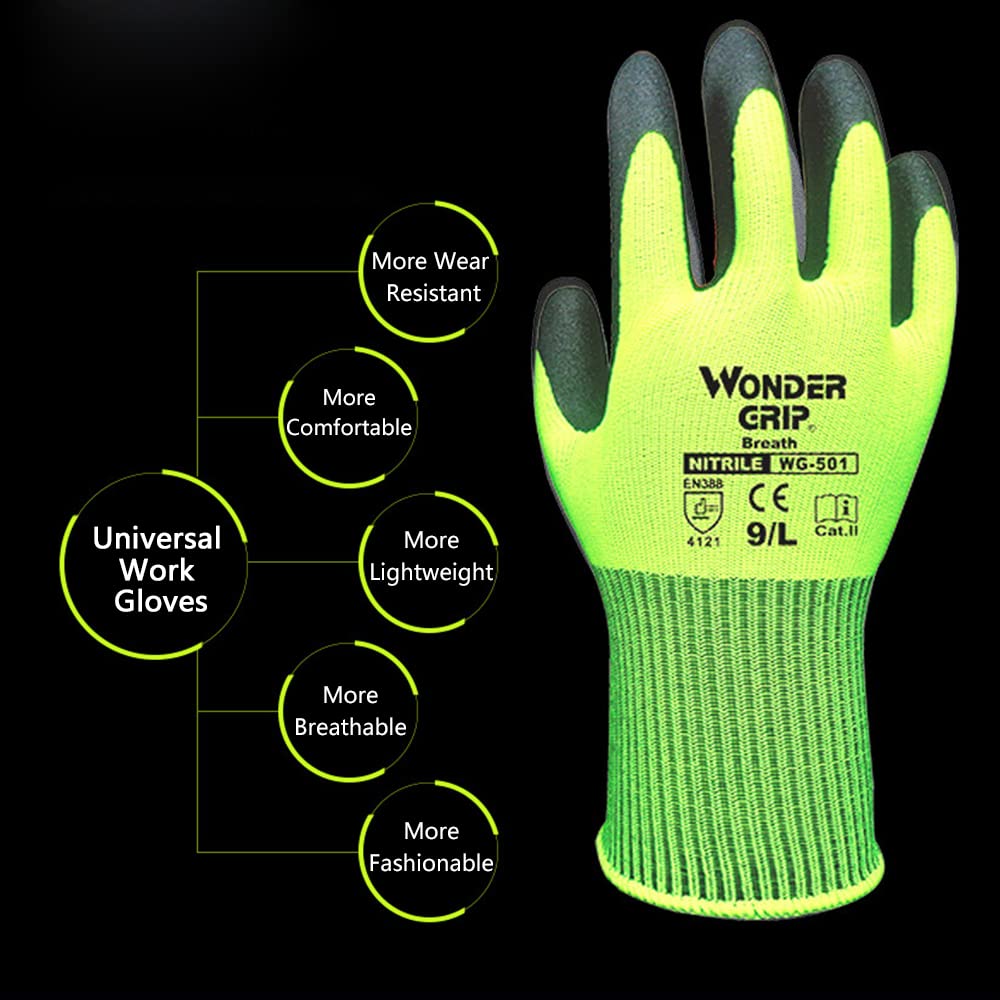 Avtoit | Work Gloves with Wonder Grip – Non-Slip Gloves for Gardening and Craftsmanship