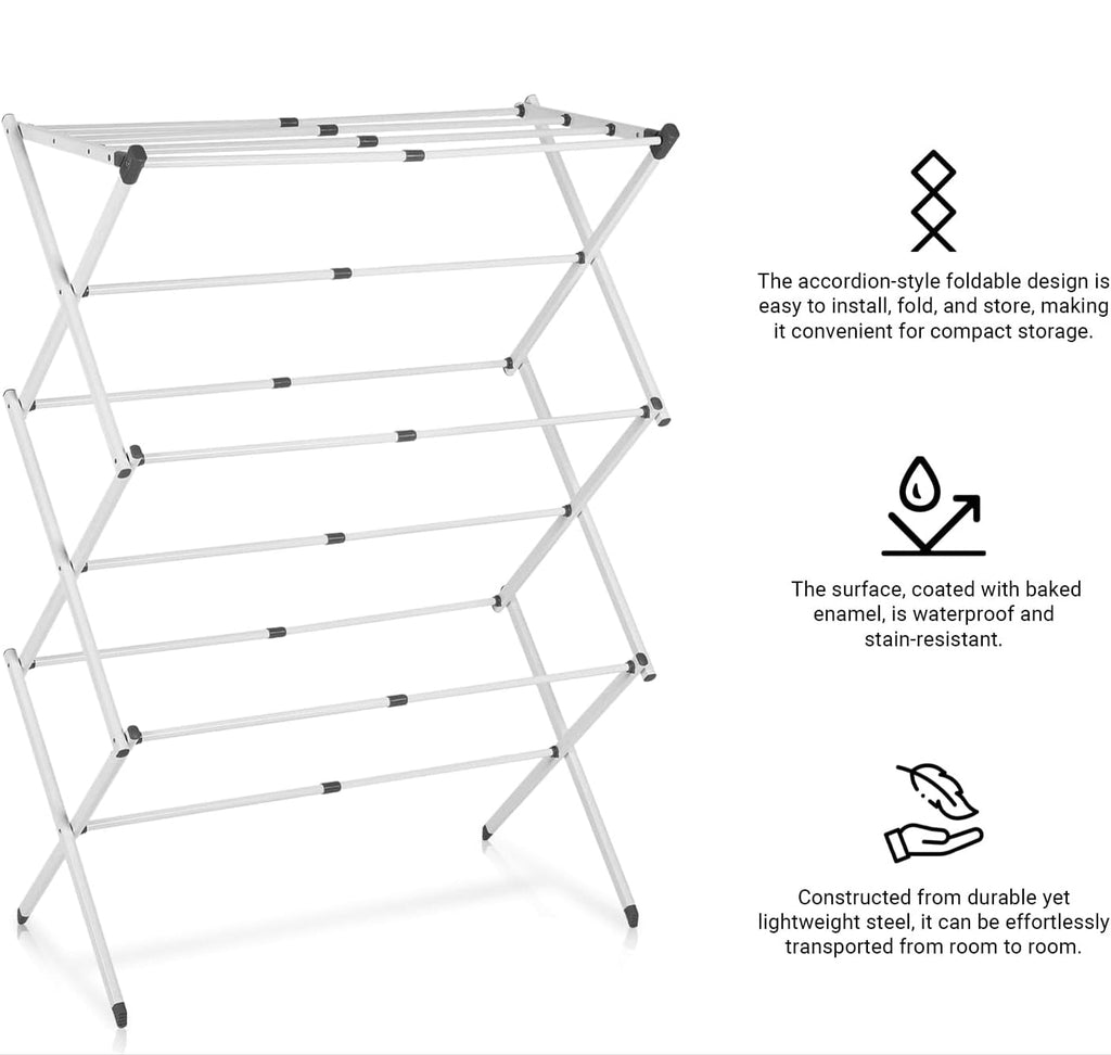 Avtoit | 3-Tier Foldable Clothes Drying Rack – DryMate