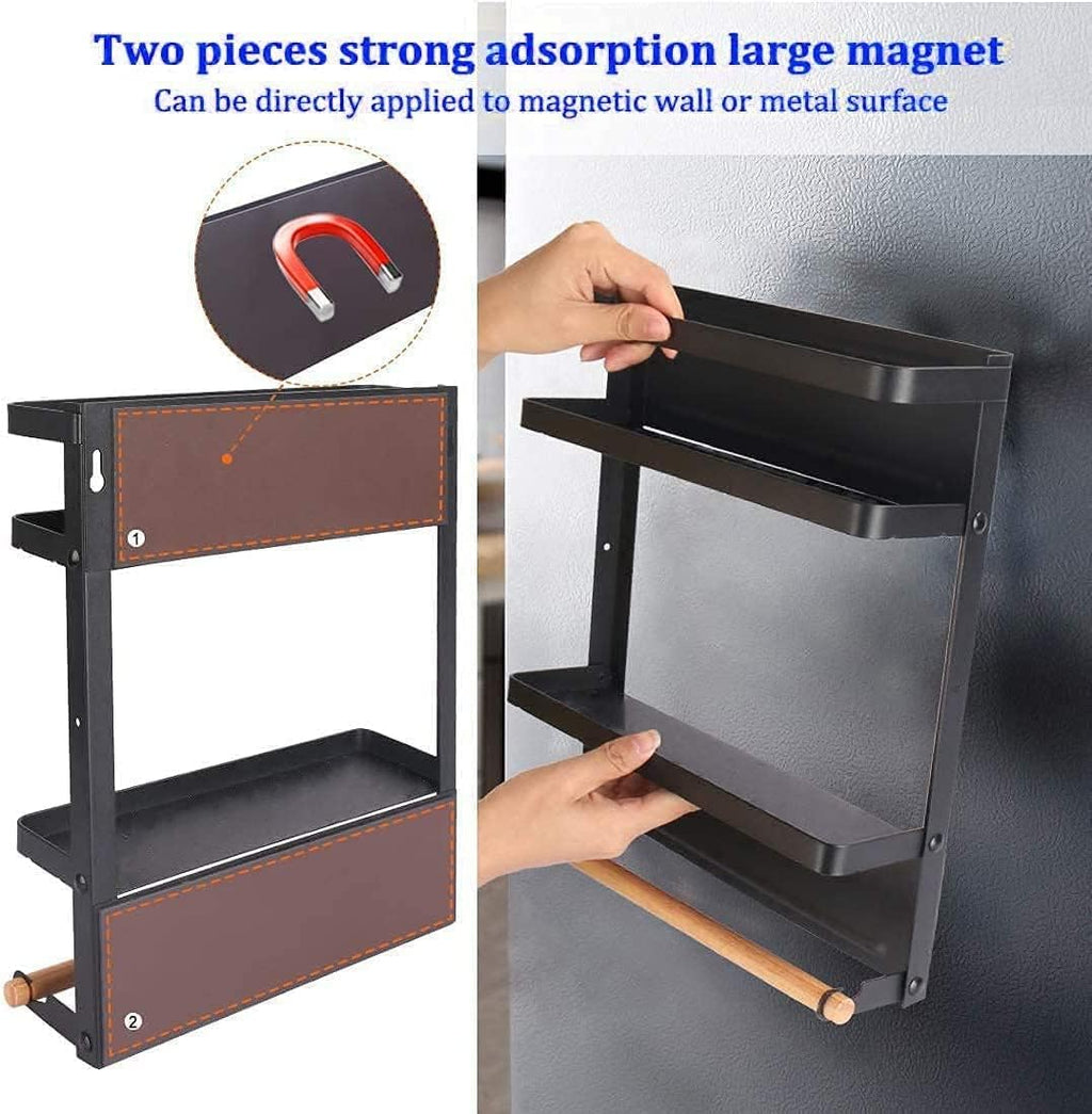 Avtoit | Magnetic Fridge Spice Rack with Paper Towel Holder – Oryden