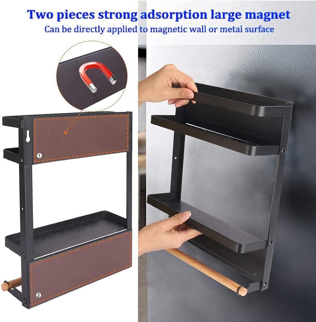 Avtoit | Magnetic Fridge Spice Rack with Paper Towel Holder – Oryden