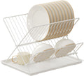 Avtoit | Folding Dish Drying Rack – 2-Tier Countertop Drainer with Detachable Tray – Kelvra