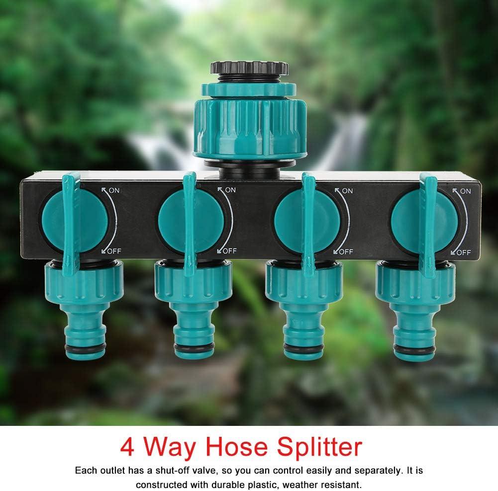 Avtoit | Universal 4-way garden hose splitter – Adjustable faucet splitter