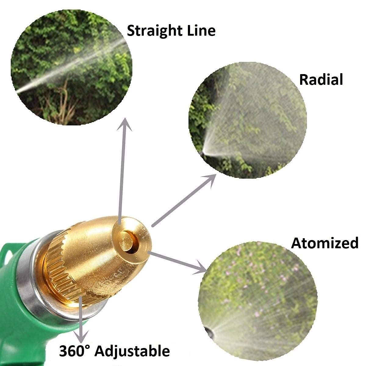 Avtoit | Adjustable high-pressure garden hose nozzle with copper head