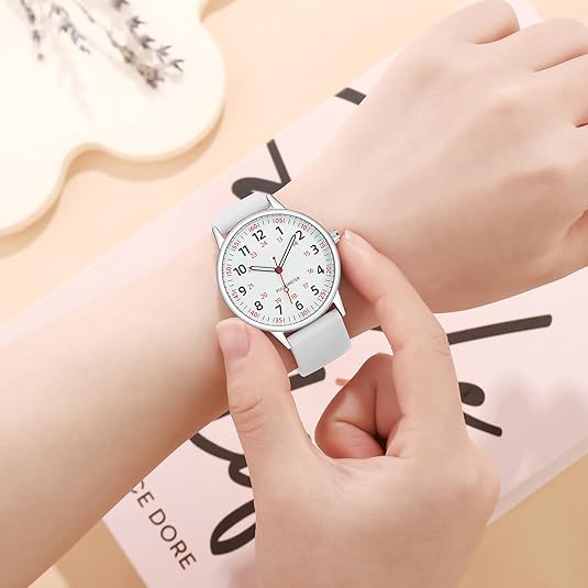 Avtoit | Stylish Women’s Clip-On Watch – Waterproof Silicone Fob Watch in Elegant Colours