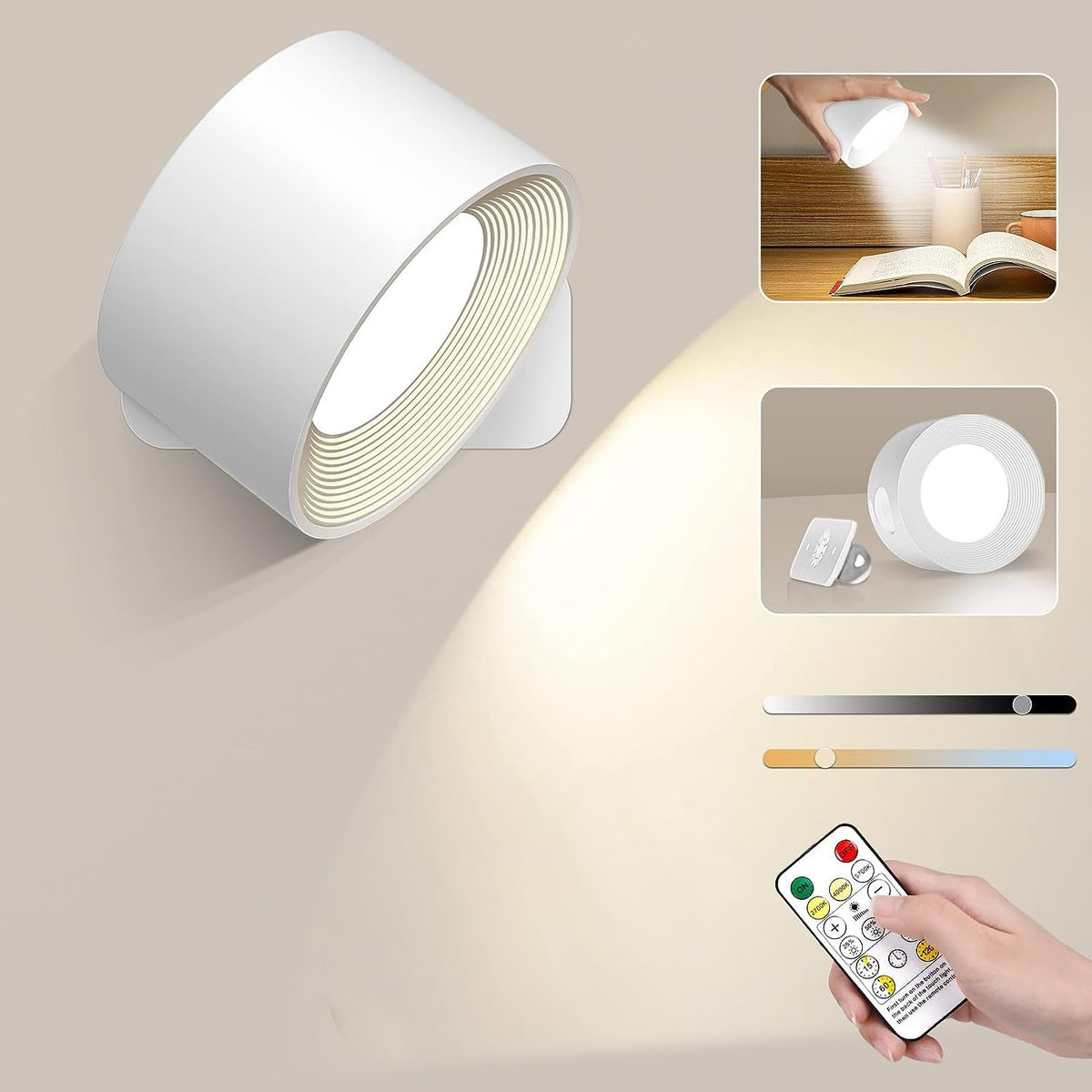 Avtoit | Eternity Glow – Wireless LED Wall Light with Remote Control & Timer