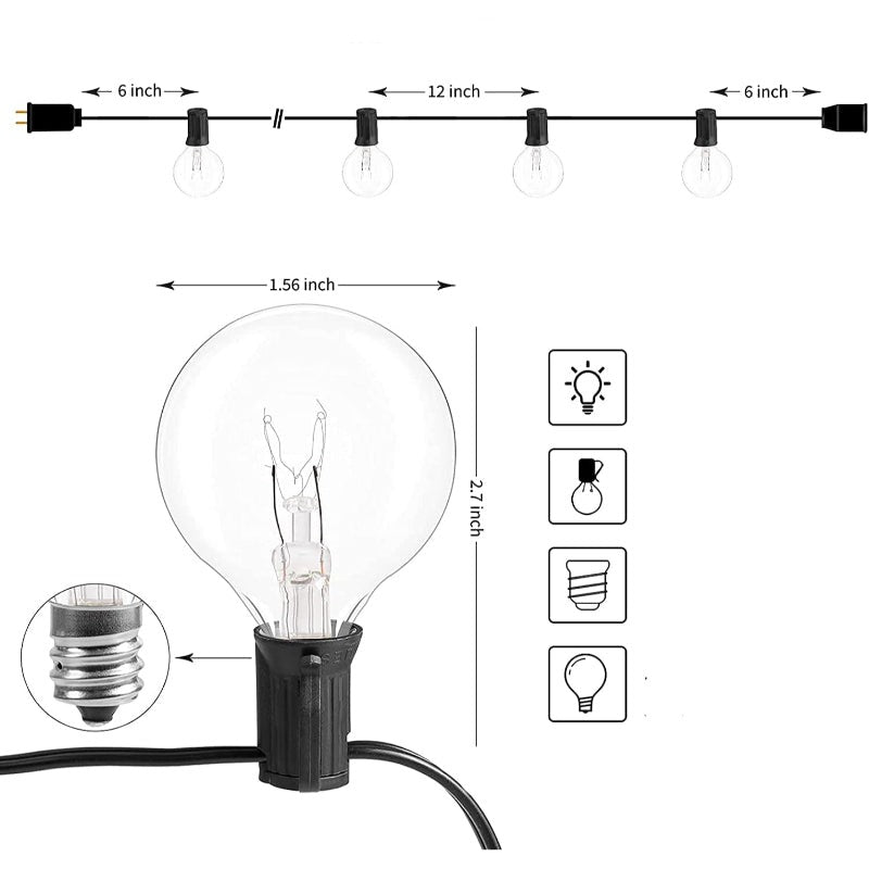 Avtoit | Royaleva Outdoor Dimmable String Lights - 20 ft LED Ambient Lighting