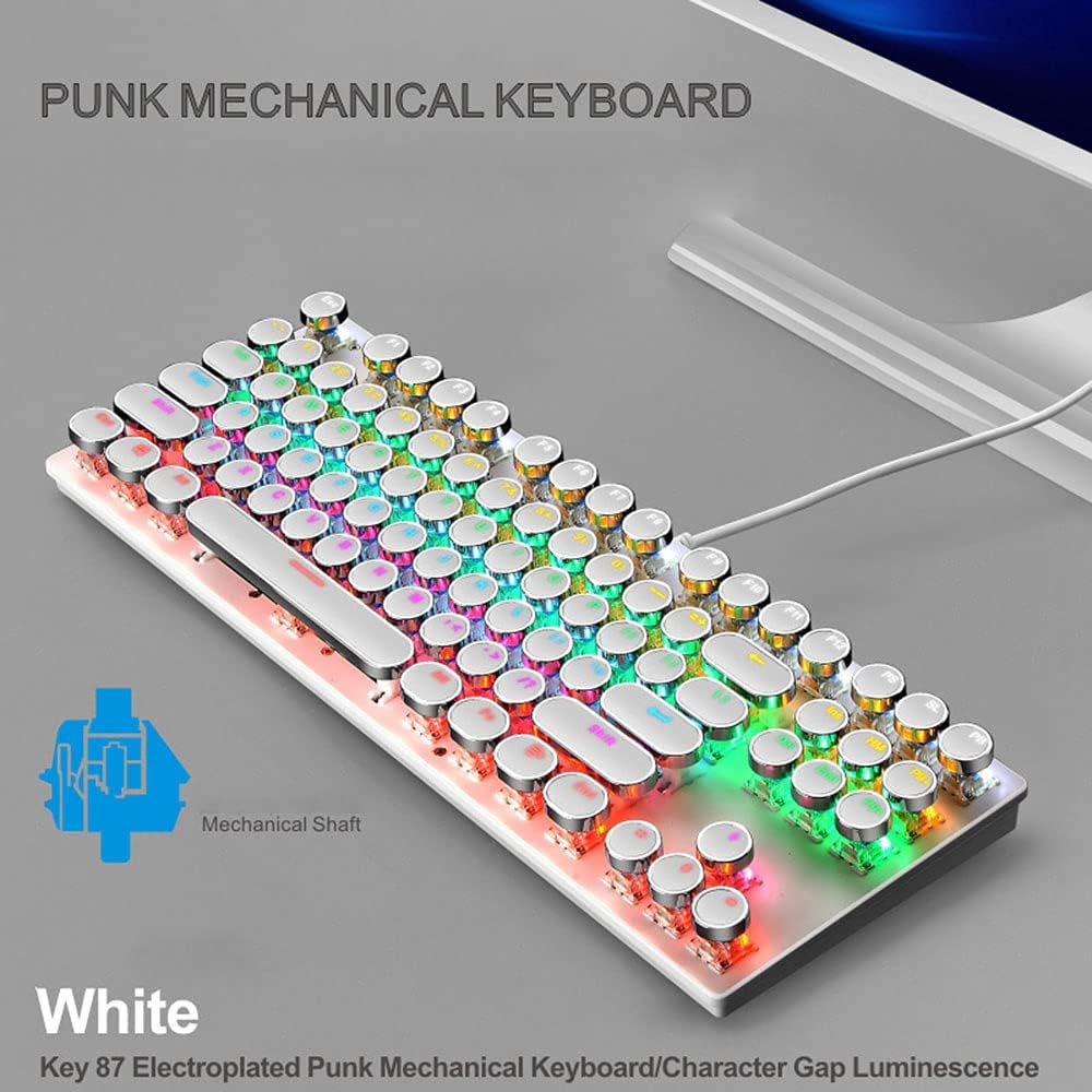 Avtoit | 87-Key Mechanical Gaming Keyboard RGB Backlit Blue Switch