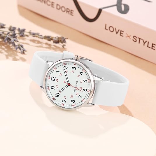 Avtoit | Stylish Women’s Clip-On Watch – Waterproof Silicone Fob Watch in Elegant Colours