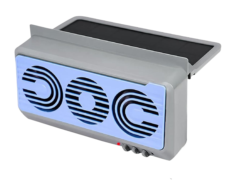 Avtoit | Solar Car Window Fan – Dual Duct Ventilation Exhaust & Cooling Accessory – Aurovent