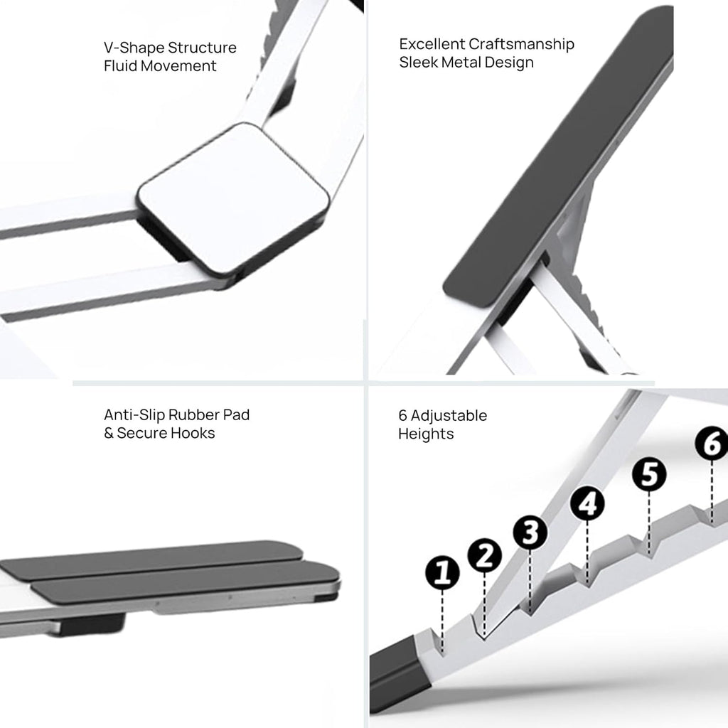 Avtoit | Adjustable Laptop Stand – Foldable Cooling Notebook Mount for Office & Travel – Orvane