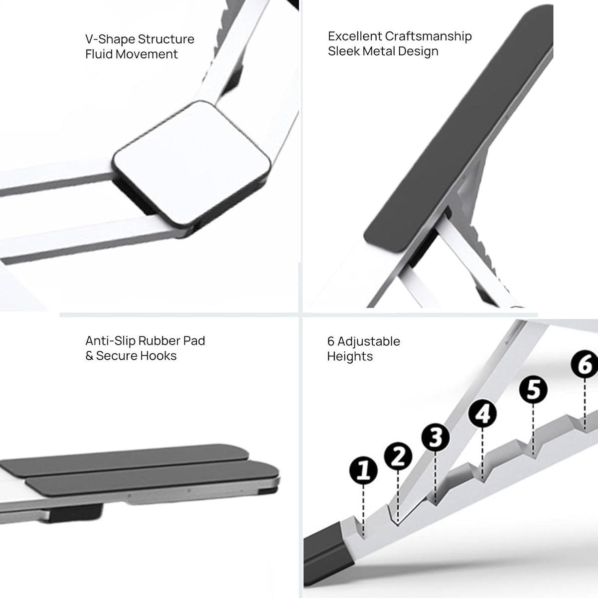 Avtoit | Adjustable Laptop Stand – Foldable Cooling Notebook Mount for Office & Travel – Orvane