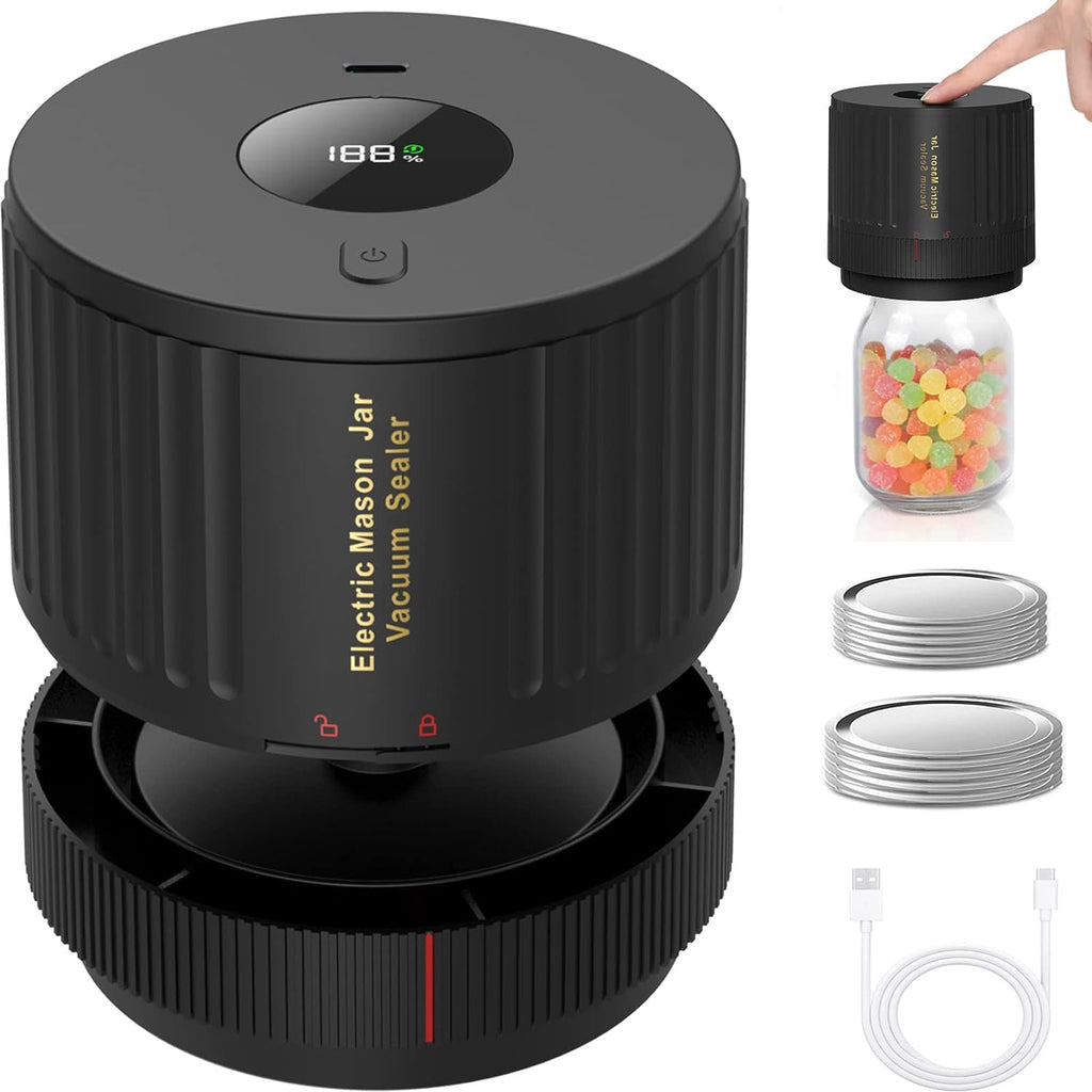 Avtoit | Electric Mason Jar Vacuum Sealer Set - Preserve Freshness Quickly!