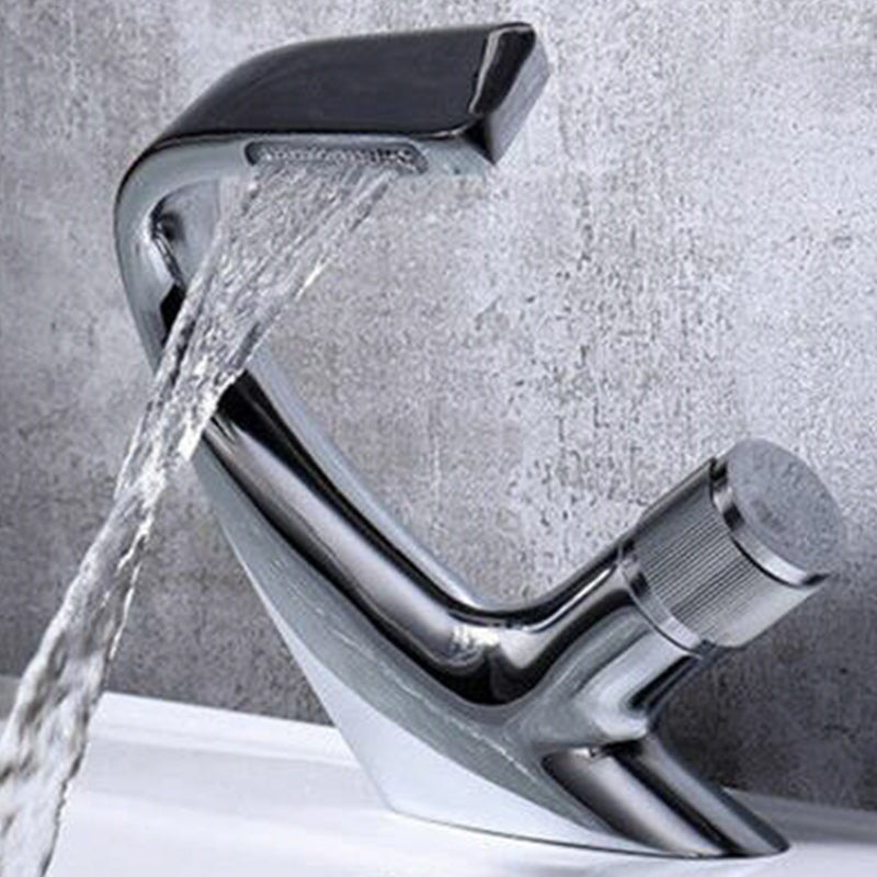Avtoit | Contemporary Container Copper Brass Knob Handle Low Arch Container Faucet