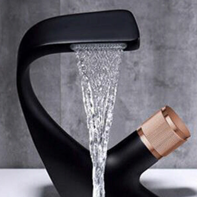 Avtoit | Contemporary Container Copper Brass Knob Handle Low Arch Container Faucet