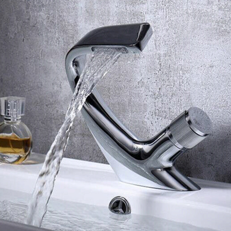 Avtoit | Contemporary Container Copper Brass Knob Handle Low Arch Container Faucet