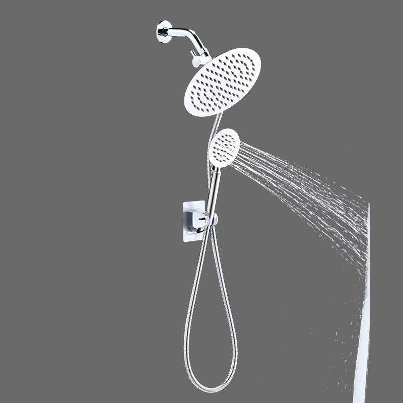 Avtoit | Home Round Dual Shower Heads Modern Style Wall Mounted Metal Dual Shower