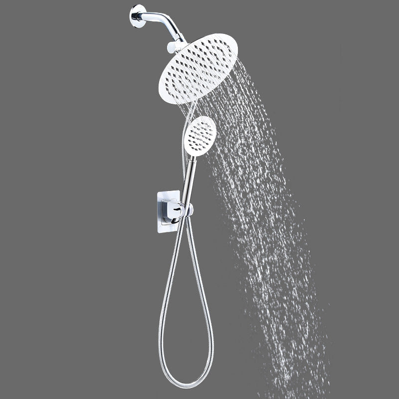 Avtoit | Home Round Dual Shower Heads Modern Style Wall Mounted Metal Dual Shower