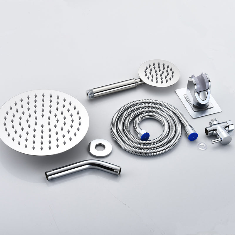 Avtoit | Home Round Dual Shower Heads Modern Style Wall Mounted Metal Dual Shower