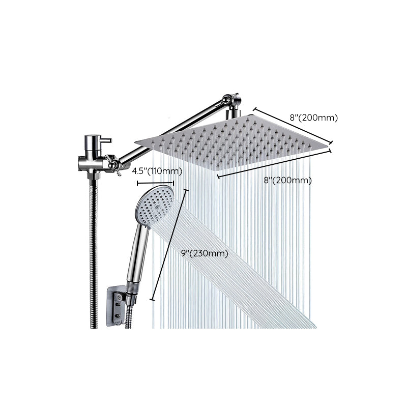 Avtoit | Square Shape Double Shower Heads Modern Home Metal Double Shower Heads