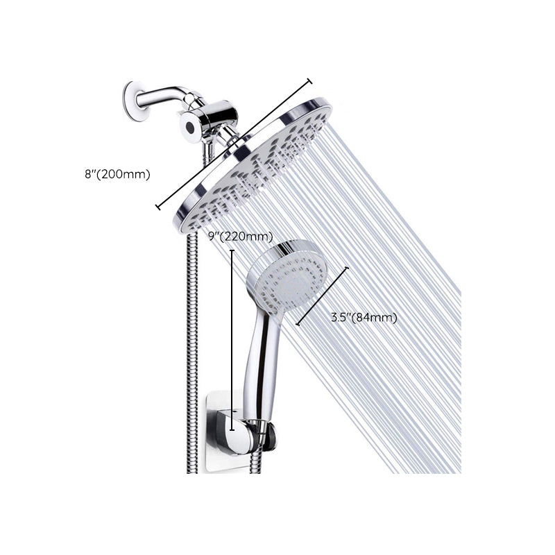 Avtoit | Round Dual Shower Heads Traditional Style Wall Mounted Dual Shower