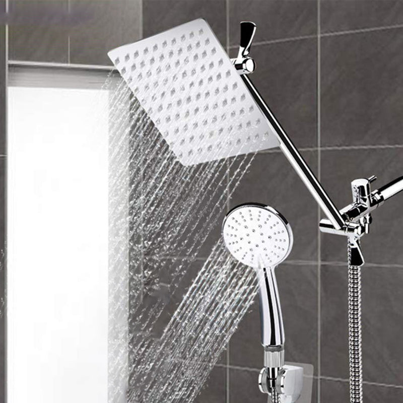 Avtoit | Square Dual Shower Head Traditional Wall Mounted Metal Dual Shower Head
