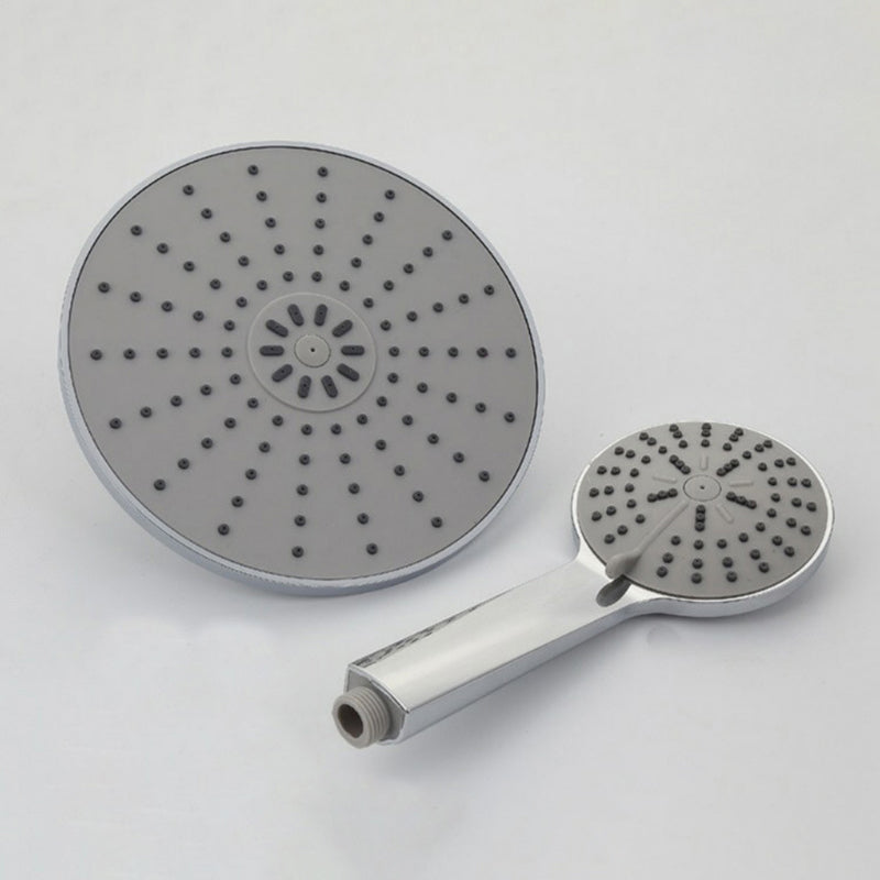 Avtoit | Wall Mounted Round Shower Modern Style Metal Double Shower Heads
