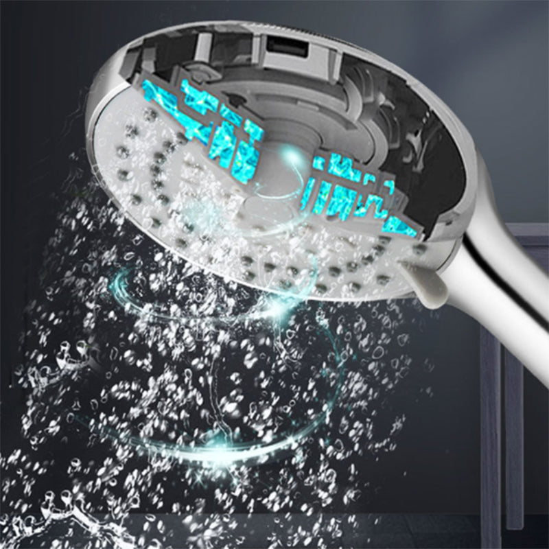 Avtoit | Wall Mounted Round Shower Modern Style Metal Double Shower Heads