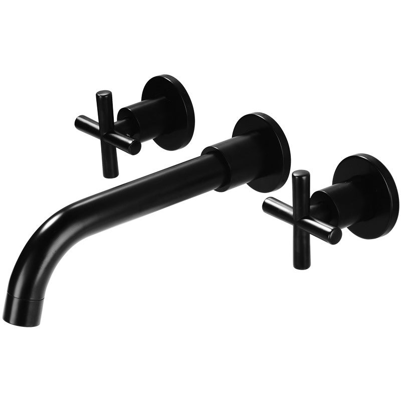Avtoit | 3 holes faucet 2 cross handle wall-mounted faucet for the bathroom